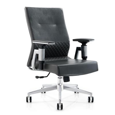 Middle back  leather office chair with adjustable armrest NO.B101－02