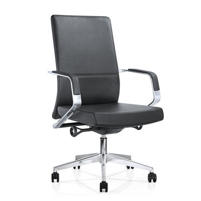 steel frame middle back modern leather chair NO. B131-01